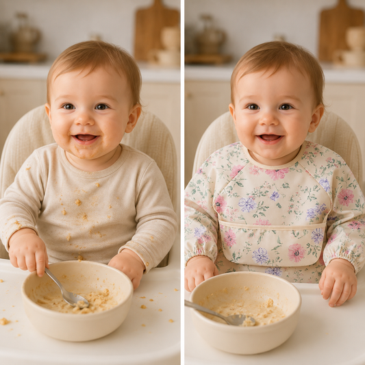 Waterproof Long Sleeve Baby Bib – Mess-Free Feeding Smock