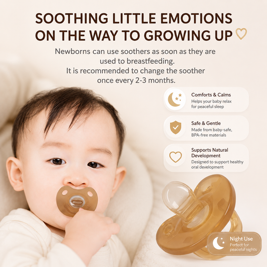 Soft Silicone Baby Pacifier – Breathable Soothing Dummy for Newborns & Toddlers