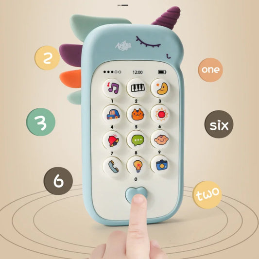 Baby Music Phone Toy with Teether – Early Learning Sound Telephone for Infants & Toddlers