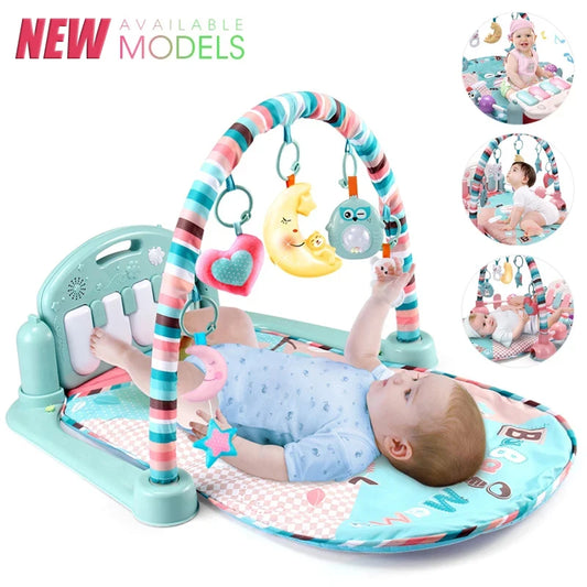 Baby Kick & Play Piano Gym Mat – Musical Activity Play Gym for Newborns & Toddlers