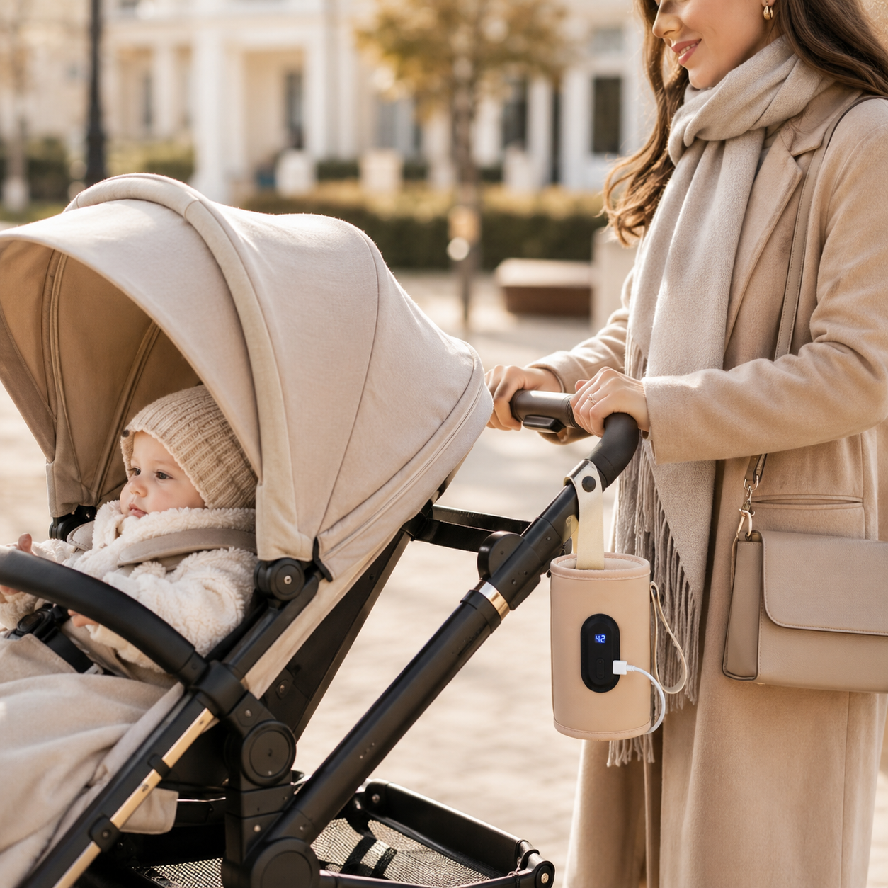 Portable USB Baby Bottle Warmer – Travel Milk Heater for Car & On-The-Go Feeding