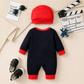 2-Piece Baby Cartoon Jumpsuit & Hat Set – Long Sleeve Newborn Romper Outfit