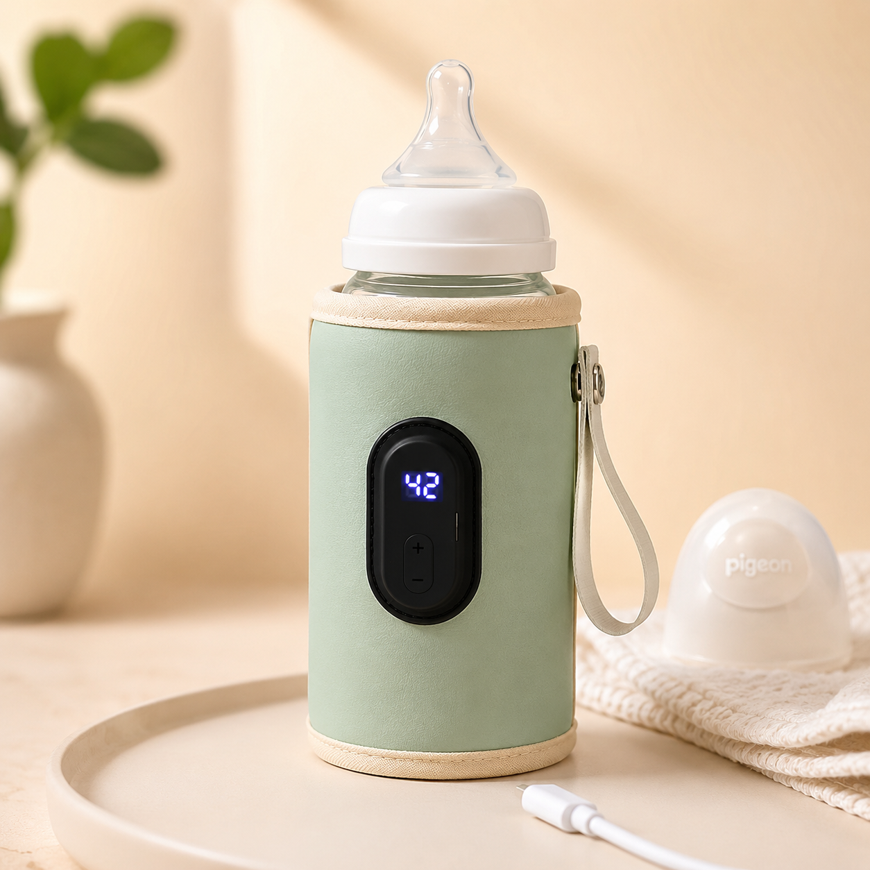 Portable USB Baby Bottle Warmer – Travel Milk Heater for Car & On-The-Go Feeding