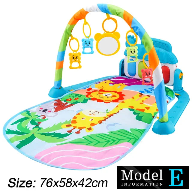 Baby Kick & Play Piano Gym Mat – Musical Activity Play Gym for Newborns & Toddlers