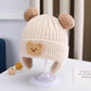 Baby Bear Ear Winter Hat – Thick Warm Knitted Beanie for Babies & Toddlers