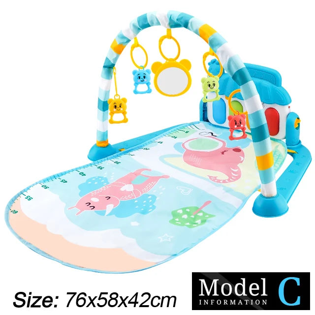 Baby Kick & Play Piano Gym Mat – Musical Activity Play Gym for Newborns & Toddlers