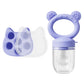 Silicone Baby Fruit Feeder & Freezer Tray Set – Self Feeding Pacifier for Fresh Food & Breastmilk Popsicles