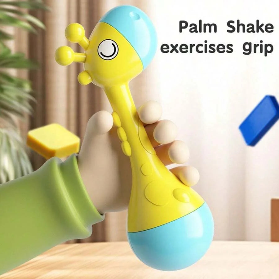 Baby Hand Rattle Toy – Soft Sound Animal Rattle for Newborns & Infants