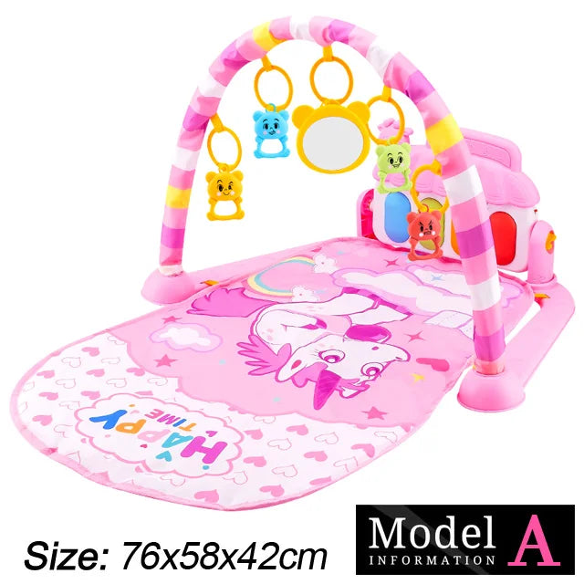 Baby Kick & Play Piano Gym Mat – Musical Activity Play Gym for Newborns & Toddlers