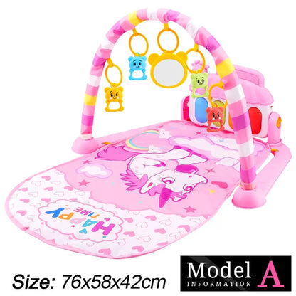 Baby Kick & Play Piano Gym Mat – Musical Activity Play Gym for Newborns & Toddlers