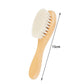 Baby Wool Brush & Wooden Comb Set – Soft Newborn Hair Brush for Gentle Scalp Care