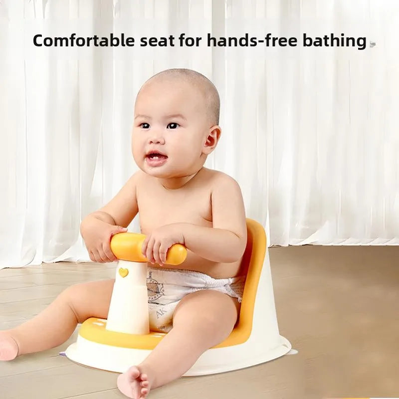 Baby Bath Support Seat – Soft Newborn Bathing Stool with Temperature-Sensitive Design