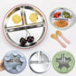 304 Stainless Steel Baby Divided Plate – Silicone Suction Base Toddler Feeding Tray
