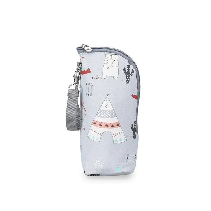 Portable Baby Bottle Insulation Bag – Waterproof Thermal Bottle Warmer Stroller Bag