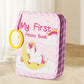Soft Baby Photo Album Book – First Year Memory Book with Safe Mirror for Babies & Toddlers