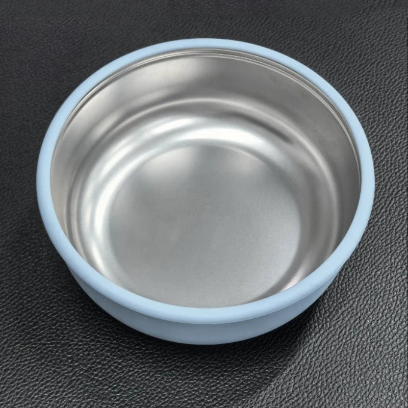Silicone Suction Baby Bowl with Detachable Stainless Steel Bowl – Infant Feeding Tableware