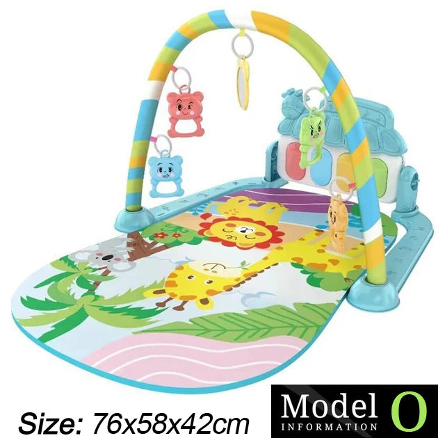 Baby Kick & Play Piano Gym Mat – Musical Activity Play Gym for Newborns & Toddlers