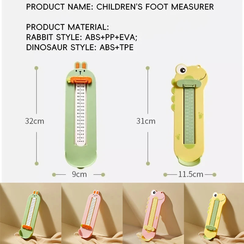 Kids Foot Measurement Device – Baby & Toddler Shoe Size Measuring Gauge