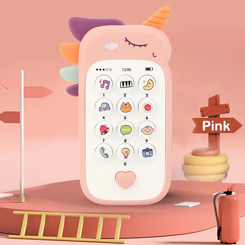 Baby Music Phone Toy with Teether – Early Learning Sound Telephone for Infants & Toddlers