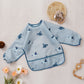 Elinfant Waterproof Long Sleeve Baby Bib – Easy Clean Feeding Smock for Toddlers