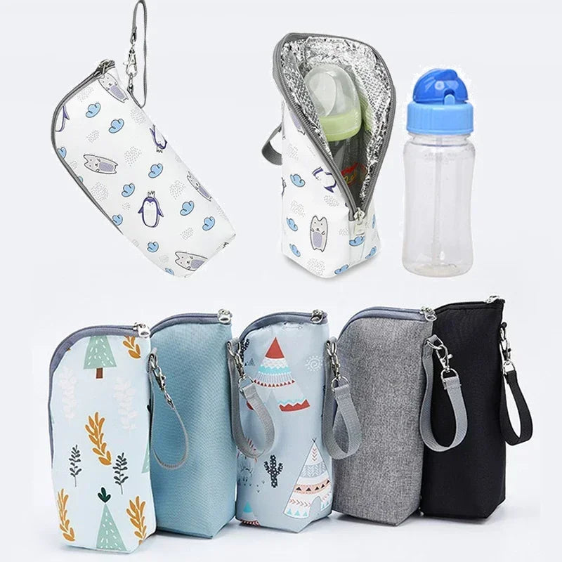 Portable Baby Bottle Insulation Bag – Waterproof Thermal Bottle Warmer Stroller Bag