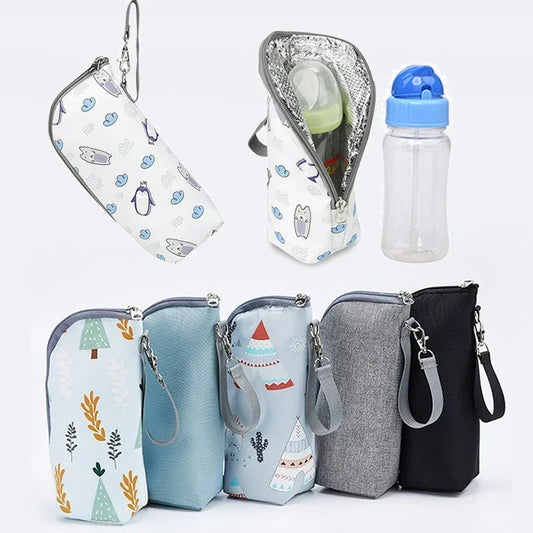 Portable Baby Bottle Insulation Bag – Waterproof Thermal Bottle Warmer Stroller Bag
