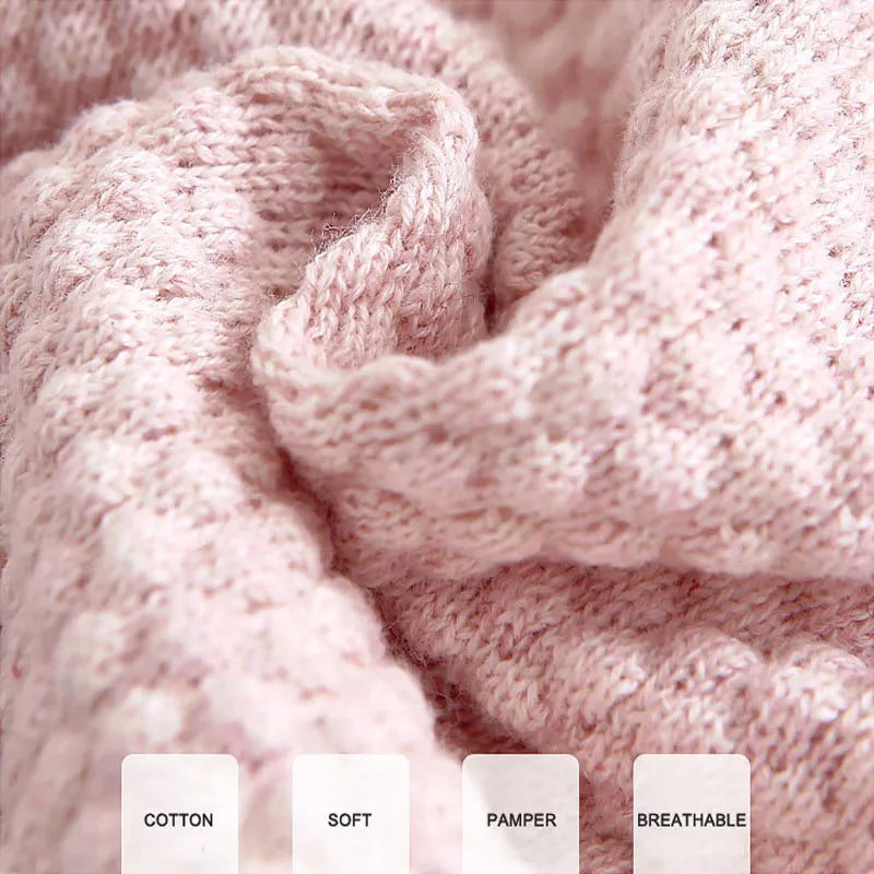 Cotton Baby Knitted Sweater Set – Newborn Top & Pants Clothing Set