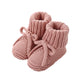 Adorable Baby Bow Knit Sock Shoes – Soft Cotton Crawling Shoes for 0–12 Months