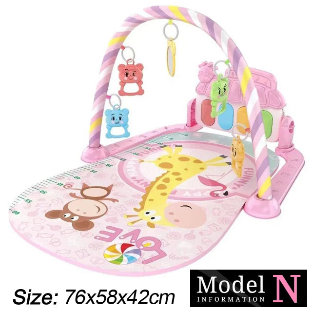 Baby Kick & Play Piano Gym Mat – Musical Activity Play Gym for Newborns & Toddlers