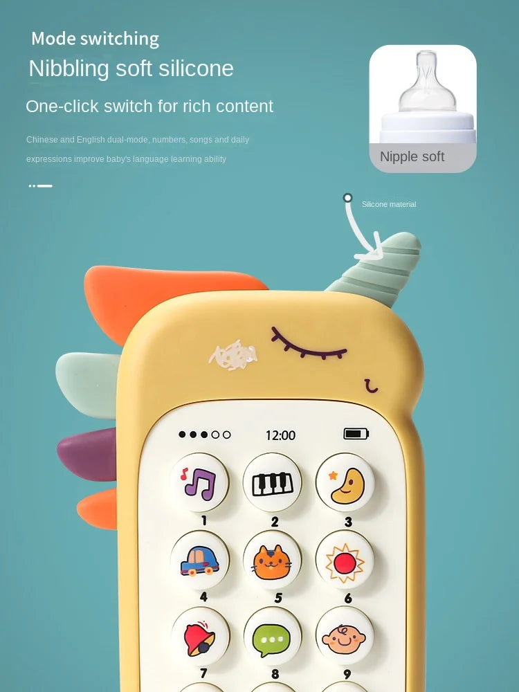 Baby Music Phone Toy with Teether – Early Learning Sound Telephone for Infants & Toddlers