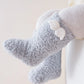 Thick Baby Plush Floor Socks – Warm Anti-Slip Winter Foot Warmers for Kids