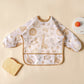 Elinfant Waterproof Long Sleeve Baby Bib – Easy Clean Feeding Smock for Toddlers