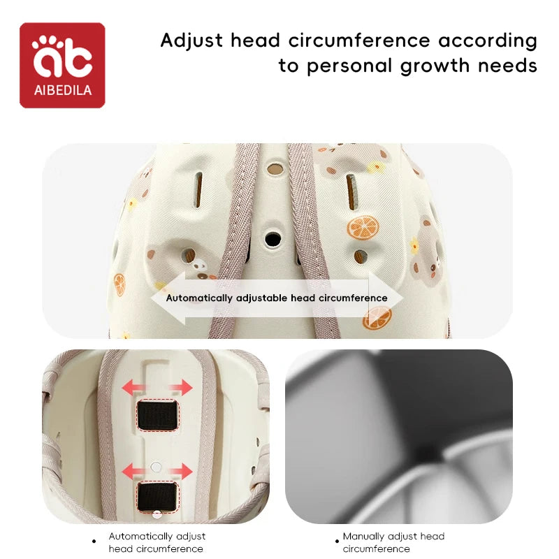 360° Baby Safety Helmet – Soft Anti-Fall Head Protection Hat for Crawling & Walking Toddlers