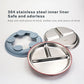 304 Stainless Steel Baby Divided Plate – Silicone Suction Base Toddler Feeding Tray