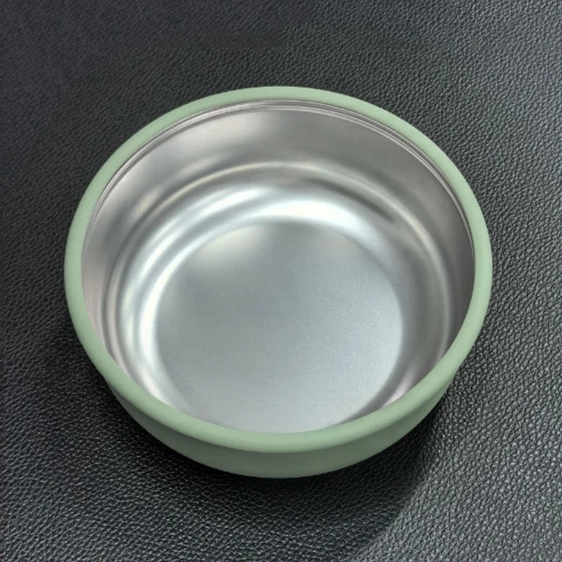 Silicone Suction Baby Bowl with Detachable Stainless Steel Bowl – Infant Feeding Tableware