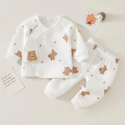 Baby Thermal Pajama Set – Soft Cotton Winter Sleepwear for Babies & Toddlers