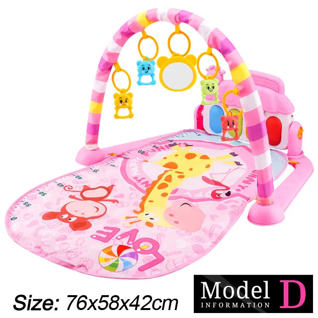 Baby Kick & Play Piano Gym Mat – Musical Activity Play Gym for Newborns & Toddlers
