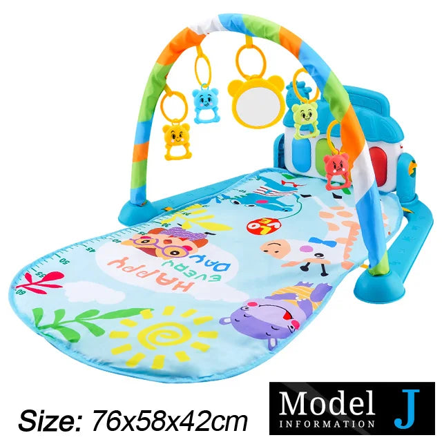 Baby Kick & Play Piano Gym Mat – Musical Activity Play Gym for Newborns & Toddlers