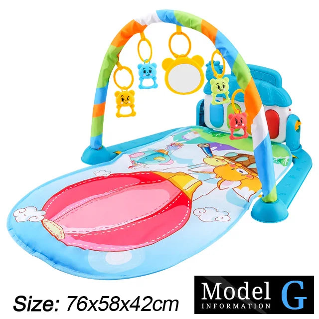 Baby Kick & Play Piano Gym Mat – Musical Activity Play Gym for Newborns & Toddlers
