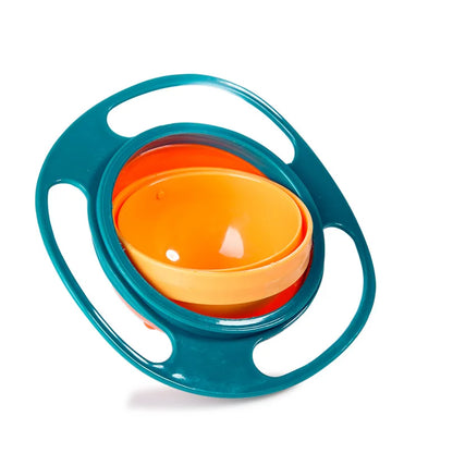 360° Rotating Baby Feeding Bowl – Spill-Resistant Training Bowl for Toddlers
