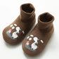 Baby Anti-Slip Plush Walking Shoes – Warm Fleece Indoor Sock Boots for Toddlers