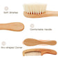Baby Wool Brush & Wooden Comb Set – Soft Newborn Hair Brush for Gentle Scalp Care