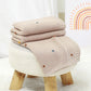 Ultra-Soft Cotton Baby Blanket – Knitted Muslin Swaddle Wrap for Newborns