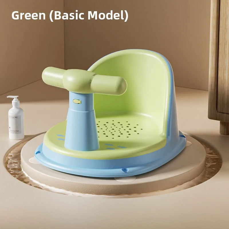Baby Bath Support Seat – Soft Newborn Bathing Stool with Temperature-Sensitive Design