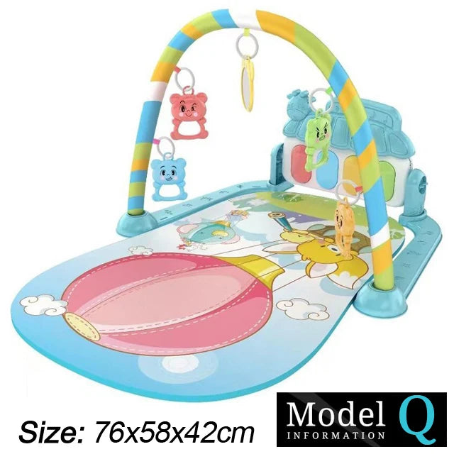 Baby Kick & Play Piano Gym Mat – Musical Activity Play Gym for Newborns & Toddlers