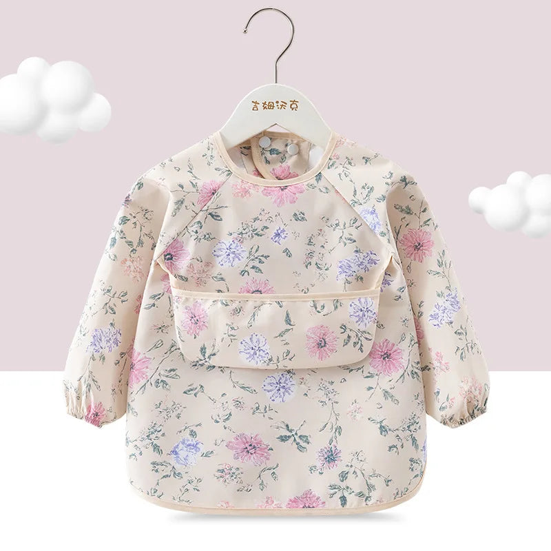 Waterproof Long Sleeve Baby Bib – Mess-Free Feeding Smock
