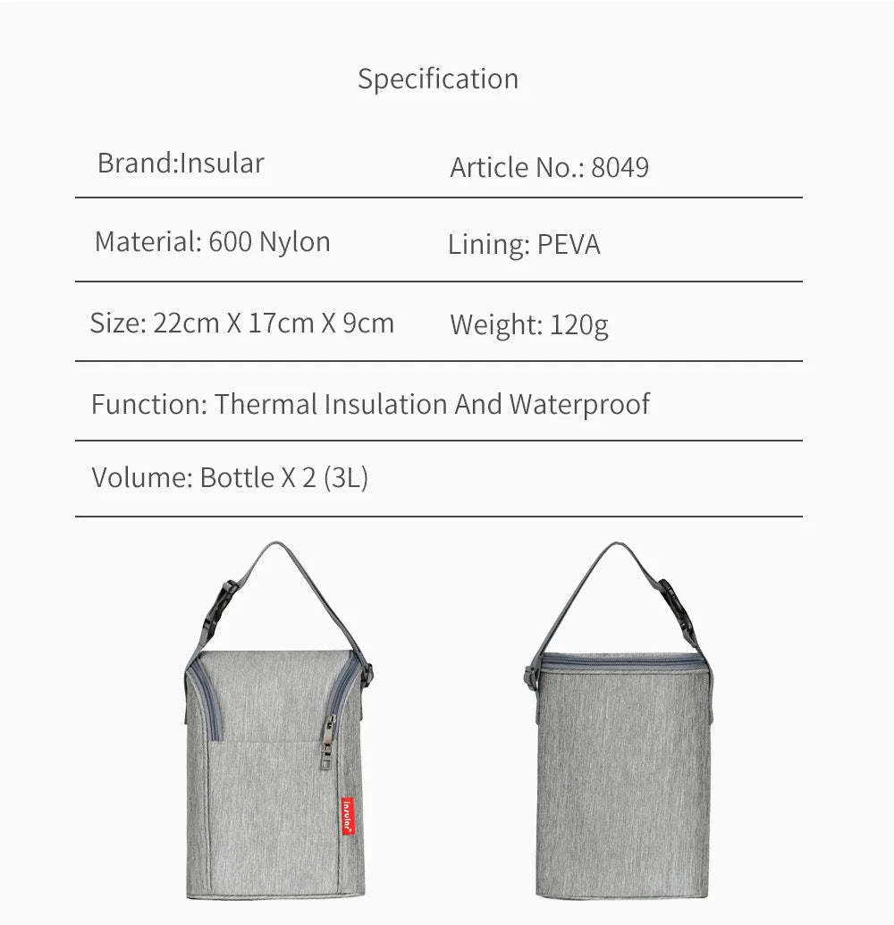 Portable Baby Bottle Insulation Bag – Thermal Milk Bottle Warmer Tote for Travel