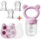 Silicone Baby Fruit Feeder & Freezer Tray Set – Self Feeding Pacifier for Fresh Food & Breastmilk Popsicles
