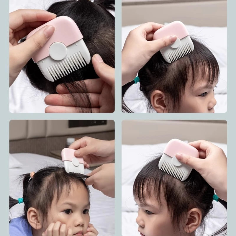 2-in-1 Baby Hair Trimmer Comb – Manual Hair Cutting Razor Comb for Gentle Grooming