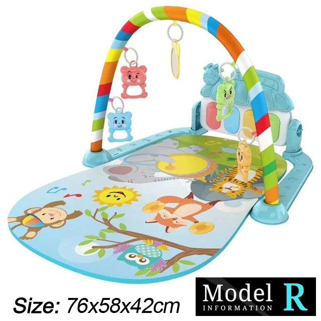 Baby Kick & Play Piano Gym Mat – Musical Activity Play Gym for Newborns & Toddlers